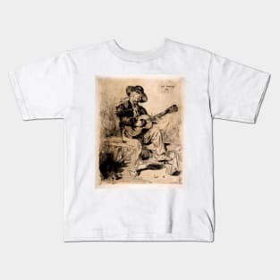 Spanish Singer (Le Guitarrero) by Édouard Manet Kids T-Shirt